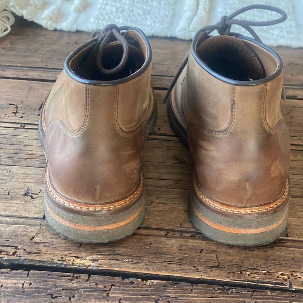 Johnston & Murphy Tan Brown Leather Chukka Boots - Picture 3 of 7